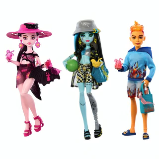 Boneca Com Traje Monster High Scare Adise Island Mattel