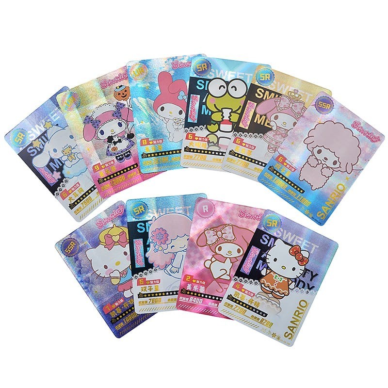 Cards colecionáveis da Turma da Hello Kitty