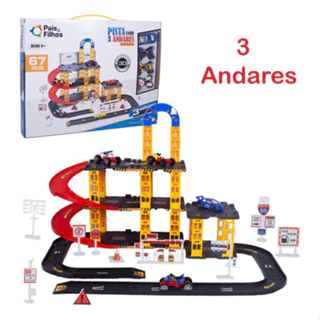 Pista Infantil carrinho de Corrita hot Monster Brinquero Crinça
