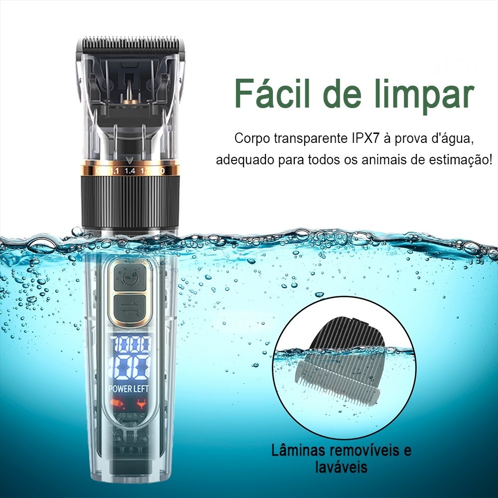 Máquina Para Tosar Cachorro Profissional Pet De Corte Cabelo Tosador de Cães Pet Hair Clipper Set