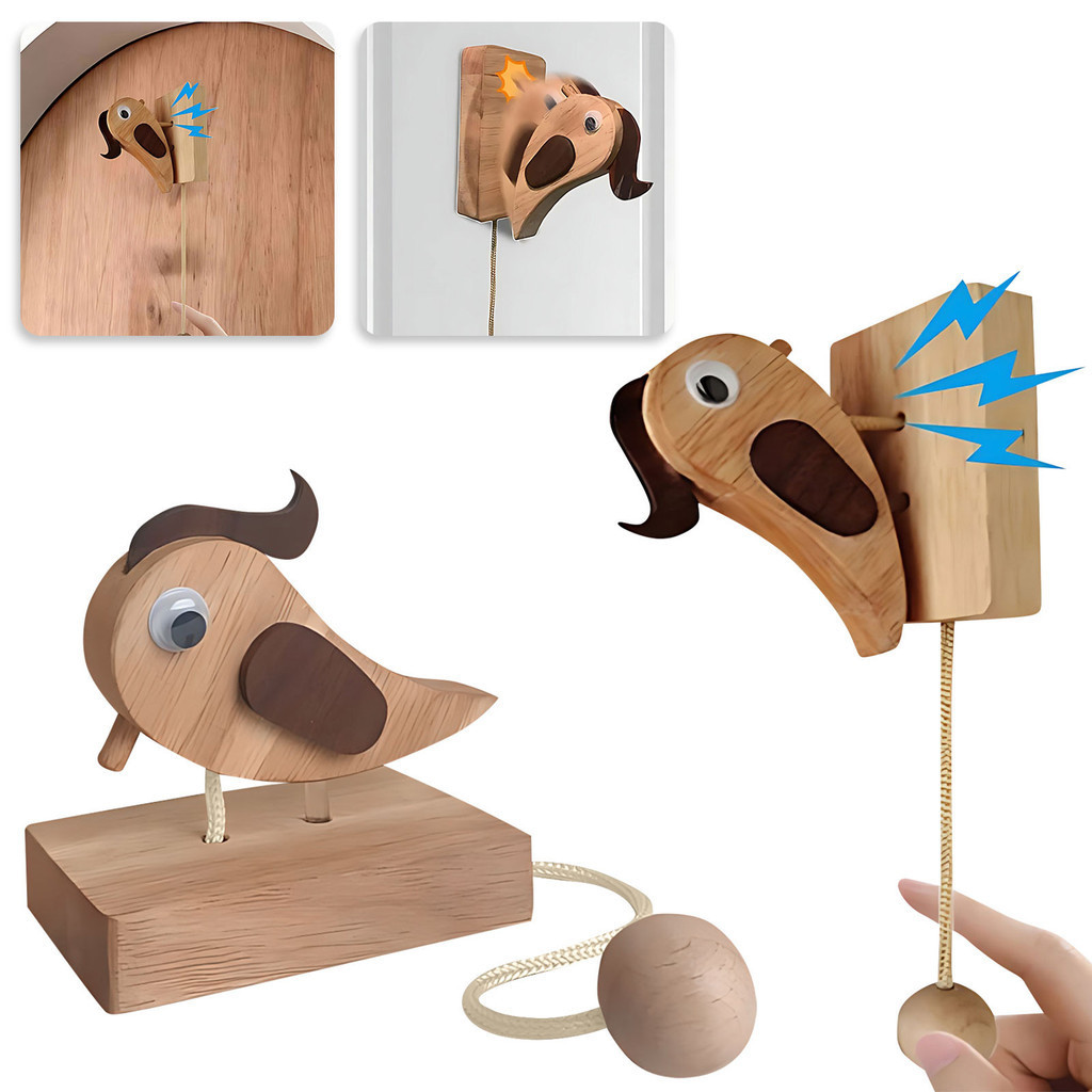 ReadyStockWoodpecker Campainha Da Porta , Bate-Pau Criativo , Sino Do Pica De Madeira Para Casas , Sala De Aula , Apartamentos ,
