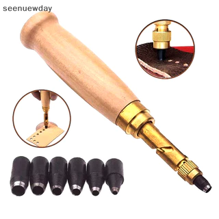 [seenuewday] Furo Furador Removível Automático Com Ponta De 6 Tamanhos 1,5-4mm Cintos Automáticos De Couro Acessórios BR