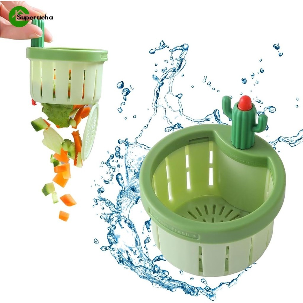 Filtro De Pia De Cozinha Cactus-Automático Drenagem De Água De Plástico-Cesta De Elevação De Rede Tipo Prensa-Anti Entupimento , Criativo , Multifuncional