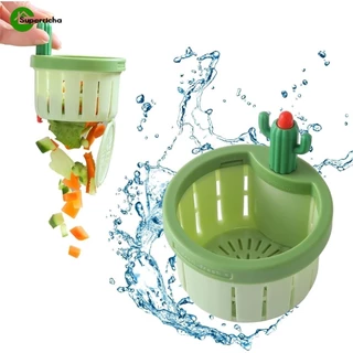 Filtro De Pia De Cozinha Cactus-Automático Drenagem De Água De Plástico-Cesta De Elevação De Rede Tipo Prensa-Anti Entupimento , Criativo , Multifuncional