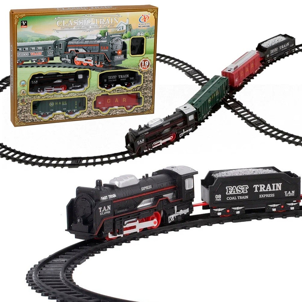 Trenzinho Clássico Antigo Brinquedo Trem Grande Elétrico com Luz e ...