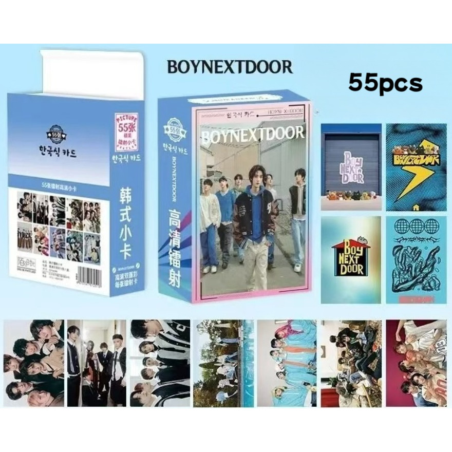 50-55pcs BOY NEXT DOOR Photocards Laser Holographic Lomo Cards