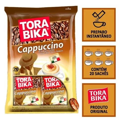 TORABIKA CAPPUCCINO INSTANTANEO EM PO COFFEE BAG 500G (25GX20) | Shopee ...