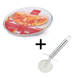Kit Forma de Pizza + Cortador de Inox em Oferta na Shopee