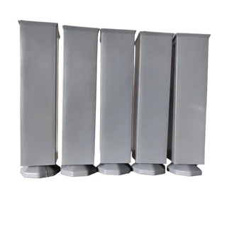 Kit 5 Pés Para Móveis Armário, Cozinha, Gabinete Regulagem De 17 A 19cm + Parafuso