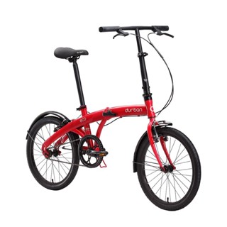 Bicicleta dobrável aro 20 com quadro de aço - ECO - Durban (Vermelho)