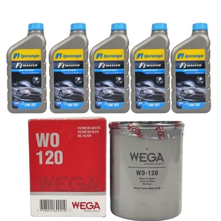 Kit Revisão Oleo Ipiranga 5L 0w20 + Filtro Wo120 Wega Honda Accord