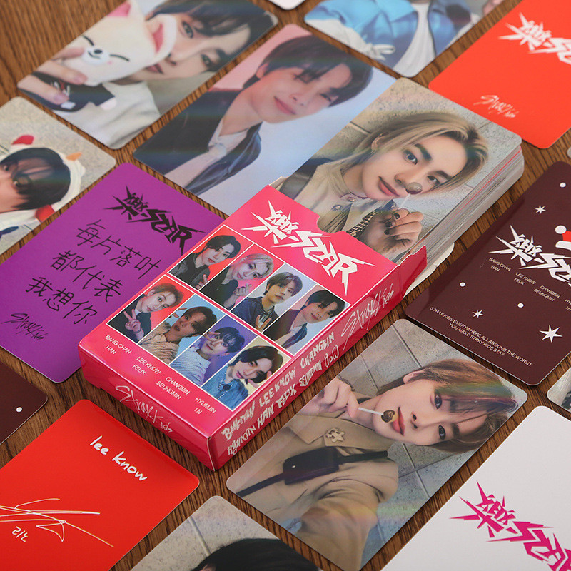 119pcs STRAY KIDS Holographic Laser Lomo cards SKZ Photocards