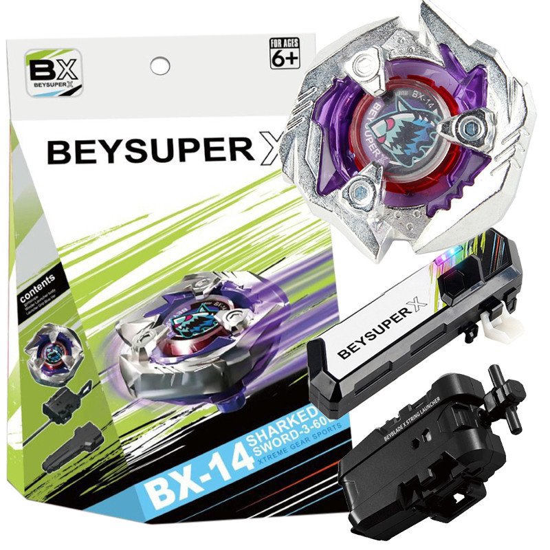 Bey Burst Gyro X BX-14 Shark Edge Xtreme Com Conjunto De Pega De