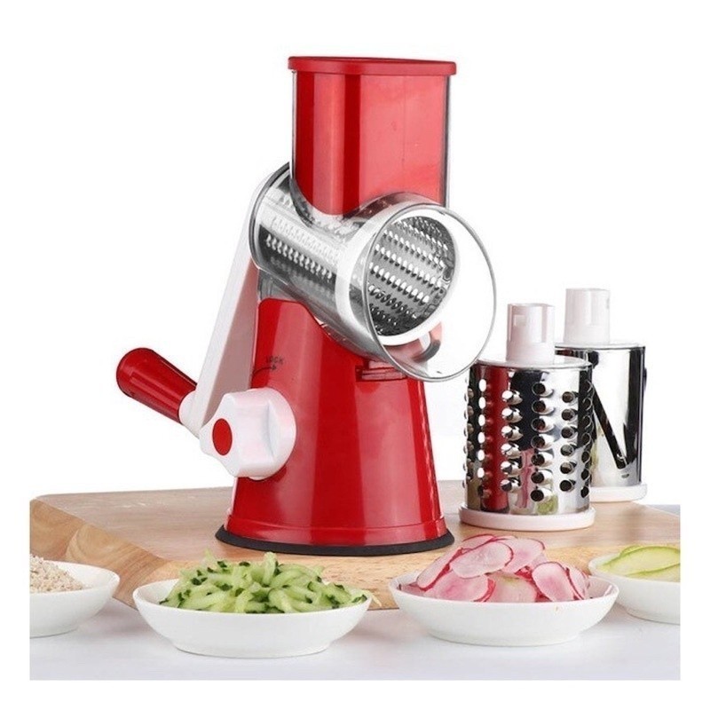 Cortador Fatiador Legumes tabletop 3 Laminas Verduras Ralador Alimentos Queijo Cozinha