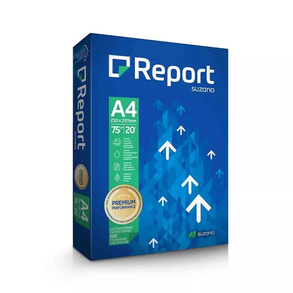 Papel Sulfite Report Multi A4 Branco 75g com 500 Folhas