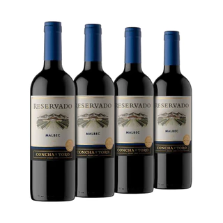 Kit 4 Vinhos Tinto Seco Malbec 750Ml - Concha Y Toro