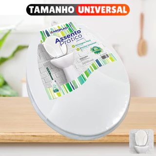 Tampa De Vaso Privada Com 2 Parafusos Assento Sanitário Oval Branco Plástico Universal Barata Resistente Branco Encaixe Para Banheiro