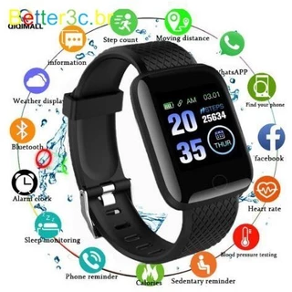 1116plus Smartwatch Relógio Inteligente À Prova D'água IP67 D13/Beatings/Blood Pressure