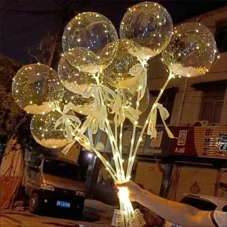 Kit 20 Unidades Balão Bubble 18 Polegadas 45 Cm Cristal