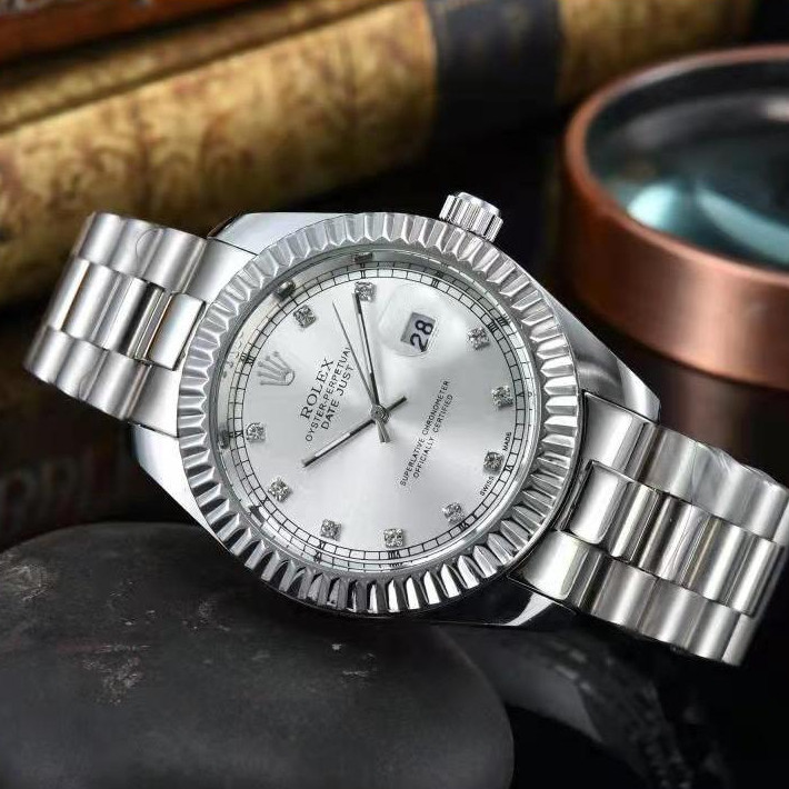 Rolex Semanal Diário Série Relógio Feminino Movimento De Quartzo ...