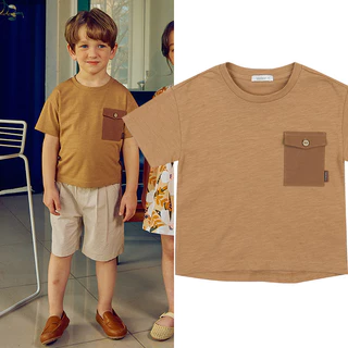 ToTo Heros Kids Baby Toddler Camiseta Unissex De Manga Curta Com Bolso De 2 A 10 Anos