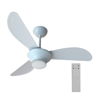 Ventilador de teto Led 3 pás Inverter com controle remoto branco - Mistral Ventisol