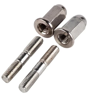 Prisioneiros do escapamento Titan 150 160 Fan Start Bros XRE 190 8x38 MM com porcas cegas do escape