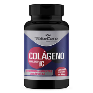Colágeno Hidrolisado com Vitamina C 60 Cápsulas – 500mg