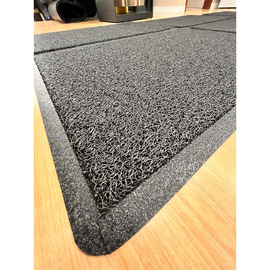 Capacho Preto Liso 5mm Para Porta de Entrada Tamanhos Diversos Com ...
