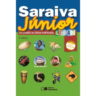 SARAIVA JÚNIOR DICIONÁRIO DE LÍNGUA PORTUGUESA ILUSTRADO   1º ANO em Oferta na Shopee