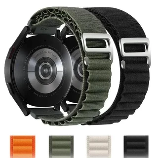 Faixa De 20mm 22mm Para Relógio Samsung Galaxy 6/4/5/Pro/classic 45mm 44mm Nylon Alpine loop Pulseira correa HUAWEI GT 2 2e 3 Bracelete