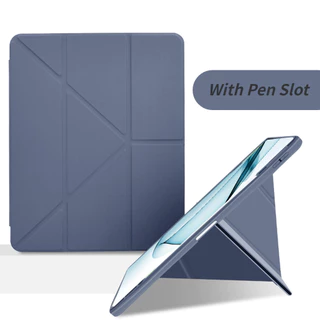 Para Samsung Galaxy Tab S6 Lite S7 S8 S9 Fe 11 " Estojo Com Slot De Caneta A9 A9 + Plus A7 S9FE A8 Tampa Traseira Em Acrílico