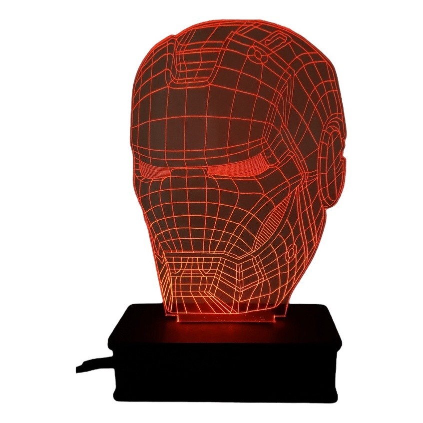 Luminária De Led Usb | Homem De Ferro | Herói | Vingadores