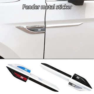 Fiat Metal Fender Side Label Stickers Crachás Anti-Riscos Proteção Da Porta Do Carro Modificação Esportiva Acessórios De Decoração Para Stilo Punto Argo Bravo Palio 500