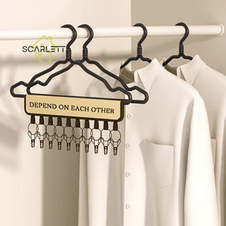 [Scarlett] 10 Clips Hats Organizador De Chapéus Rack Hanging Peaked Cap Scarf Storage Baby Baseball Dormitório Roupas [Preferido]