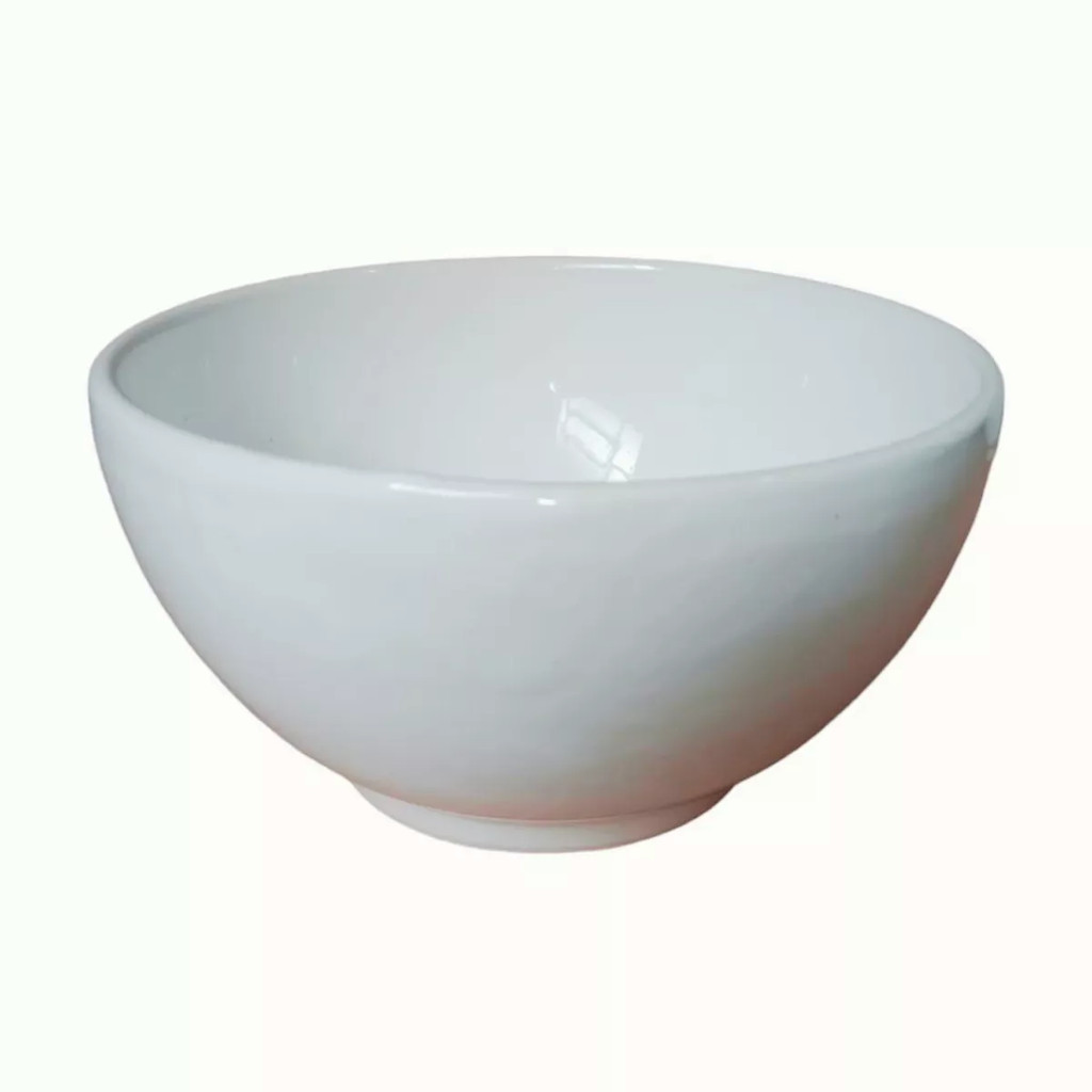 Tigela Bowl Refratario Redonda Porcelana Branca 950ml Cozinha