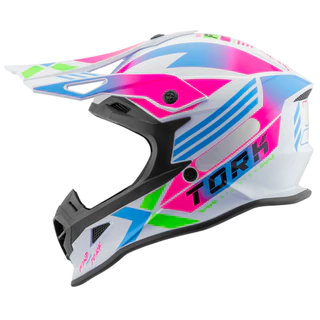 Capacete Fechado Motocross Masculino e Feminino Pro Tork Fast Next Brilhante Novo Lançamento