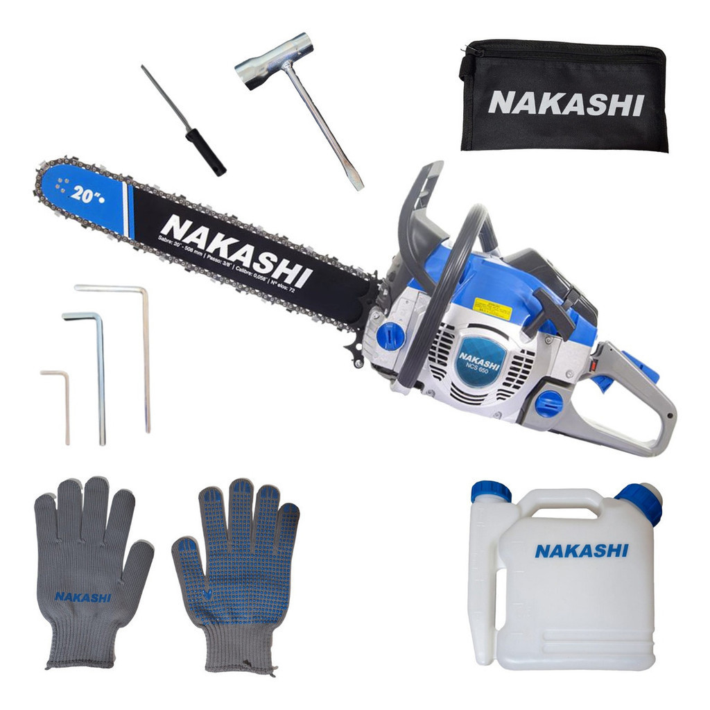 Motosserra Ncs-650 Nakashi A Gasolina 65.1cc 2 Tempos | Shopee Brasil