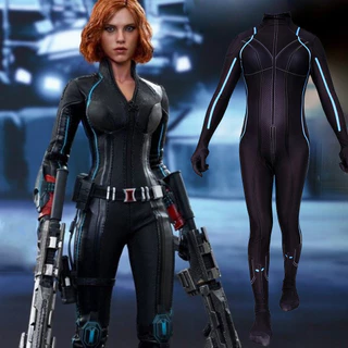 Roupa de viúva negra Trajes de Halloween Marvel Flip 4 Viúva negra