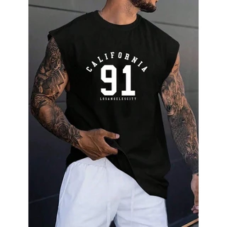camiseta regata oversized grande streetwear cali 91