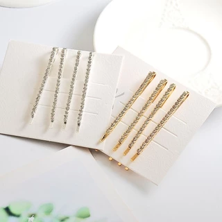 KIT 24 unidades Grampo/Presilha De Cabelo Simples Com Strass Para Meninas em Oferta na Shopee