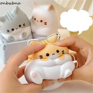 Kawaii Cat Squishy Toy Alívio De Estresse PU Lento Aperto De Bola Antistress Mesa De Desenho Animado Ornamentos Presente De Aniversário Para Crianças