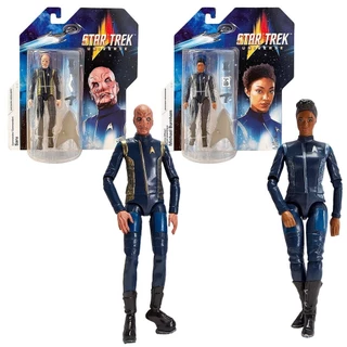 Kit 2 Bonecos 12Cm Michael Burnham E Saru - Star Trek