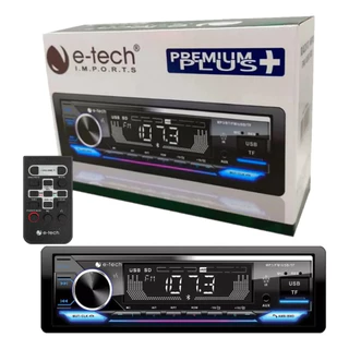 Rádio Mp3 Automotivo Iluminação Rgb Bluetooh Usb Controle Fm Multicores pelo Celular