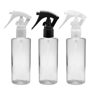 10 Frascos 100ml Em Plástico Pet Cilíndrico Reto Vaporizador Mini Gatilho Spray
