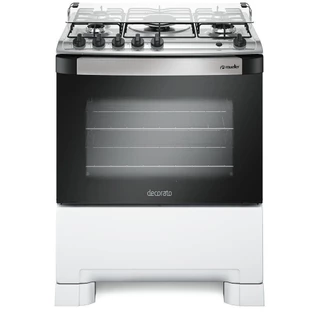 Fogão 5 Bocas Mueller Decorato Mesa em Inox e Tripla Chamae Acendimento Automático