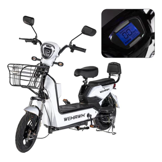 Bicicleta Elétrica Mini Moto Adulta 500w WeHawk Basket 32Km/h Autonomia 40Km
