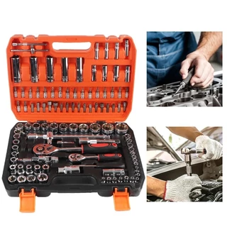 Jogo 108pcs De Soquete 1/2 Simila Chave Catraca Gedore Aço Crv Profissional Alta qualidade