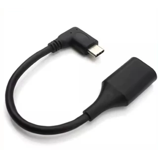 Cabo Adaptador OTG USB Tipo C 3.1 x USB Fêmea 90° - Praticidade e Alta Velocidade