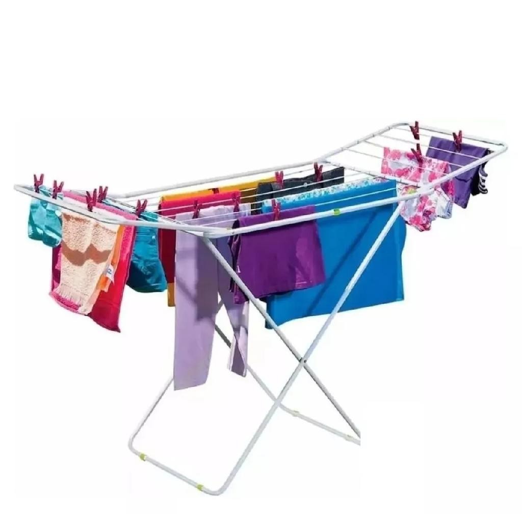 Varal de Chão Grande com Abas Dobbrável até 25 kg Maxi Mor | Shopee Brasil